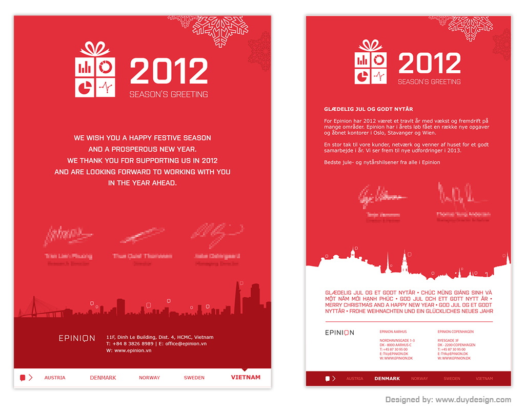 Epinion Christmas Greeting Card