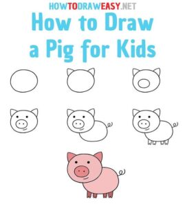 How to draw pig