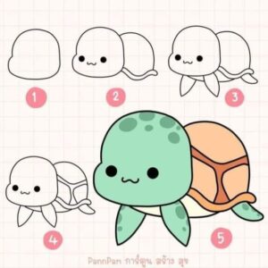 how to draw turtle